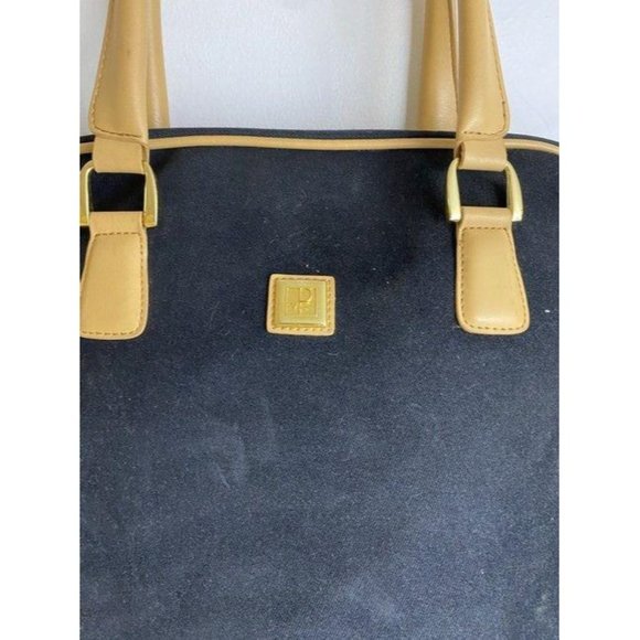 DVF xl black beige fabric weekend travel bag - Picture 2 of 12